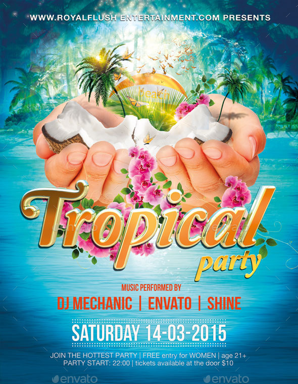 GraphicRiver Tropical Party 10182314 GraphicRiver Tropical Party 10182314