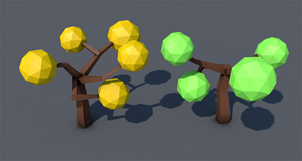 Low Poly Tree - 2 - 3DOcean Item for Sale