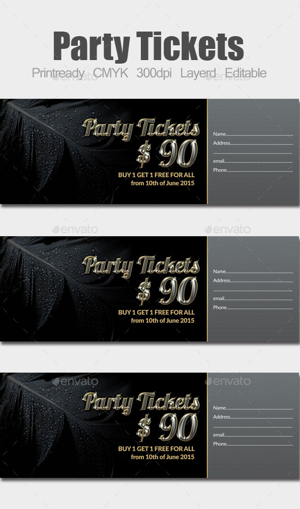GraphicRiver Special Party Event Ticket & Pass 10185146 GraphicRiver Special Party Event Ticket & Pass 10185146