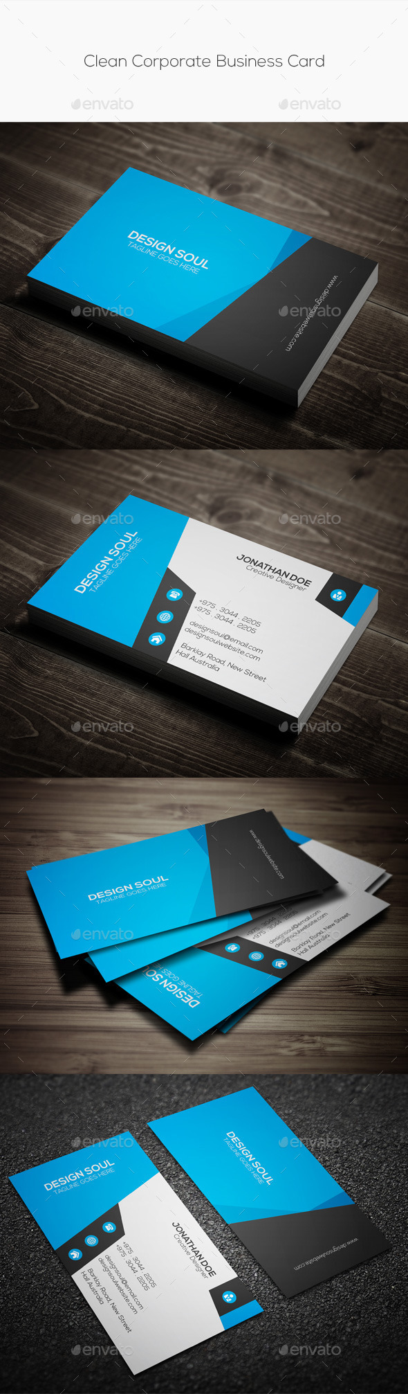 GraphicRiver Clean Corporate Business Card 10185379 GraphicRiver Clean Corporate Business Card 10185379