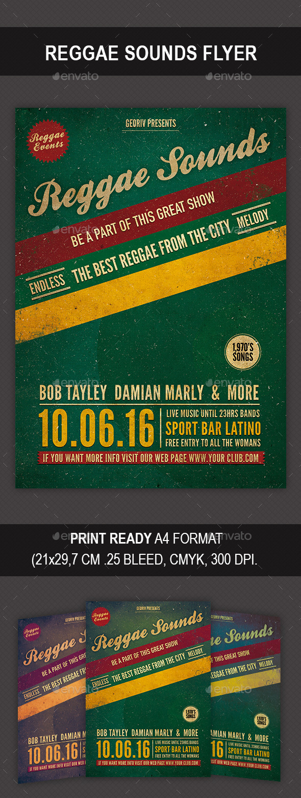 Reggae Sounds Flyer Reggae Sounds Flyer