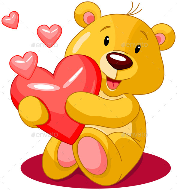 GraphicRiver Valentine Day Bear 10185978 GraphicRiver Valentine Day Bear 10185978