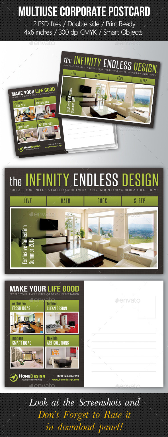 GraphicRiver Multiuse Corporate Postcard Template V02 10185986 GraphicRiver Multiuse Corporate Postcard Template V02 10185986