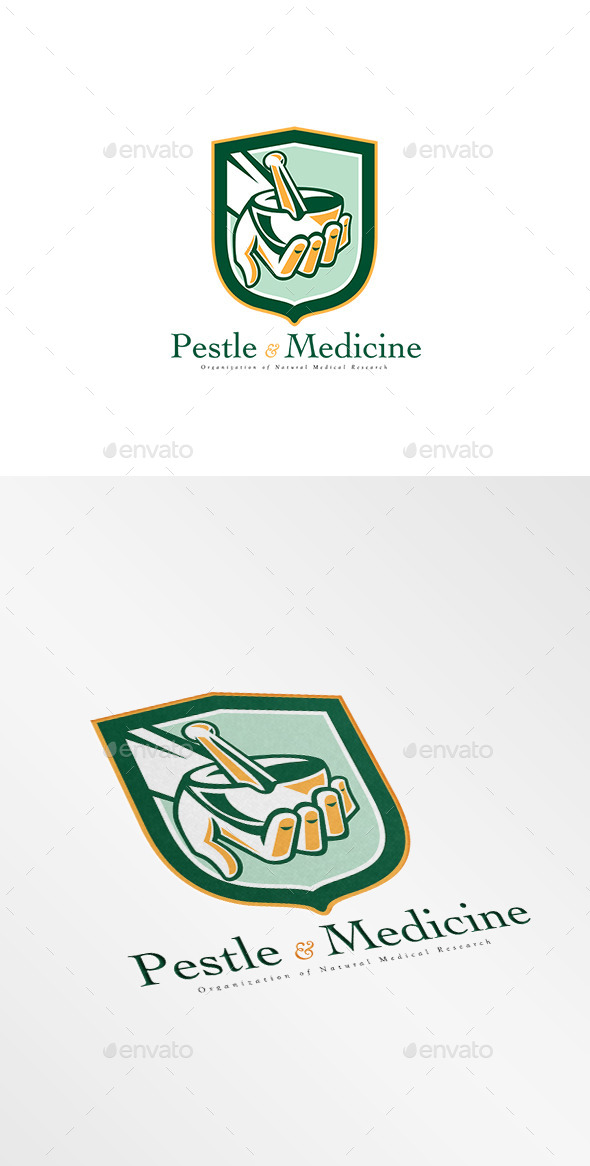 GraphicRiver Pestle and Medicine Medical Research Logo 10186234 GraphicRiver Pestle and Medicine Medical Research Logo 10186234