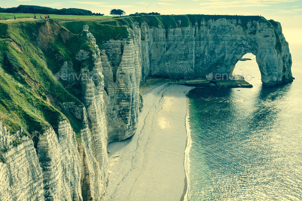 The Famous Cliffs at Etretat in Normandy, France (Misc) Photo Download