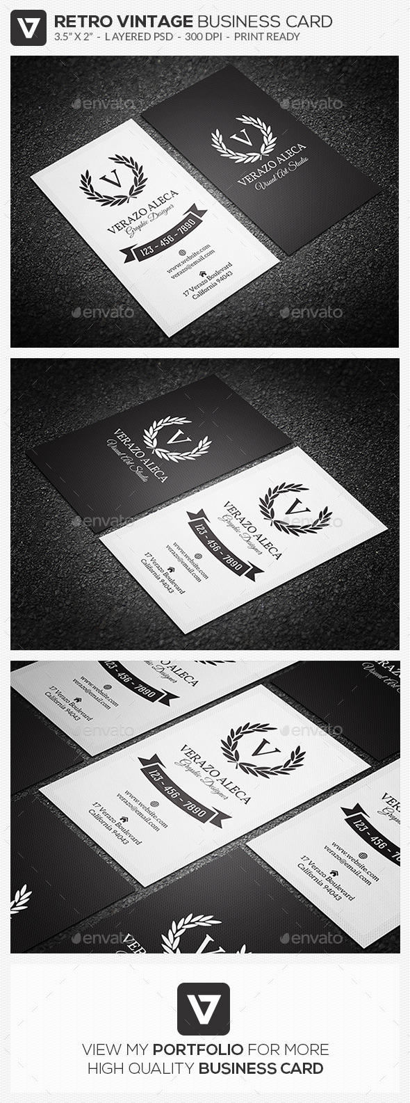 GraphicRiver Elegant Retro Vintage Business Card 04 10186425 GraphicRiver Elegant Retro Vintage Business Card 04 10186425