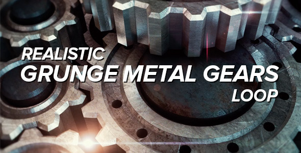 Rotating Grunge Metal Gears Rotating Grunge Metal Gears