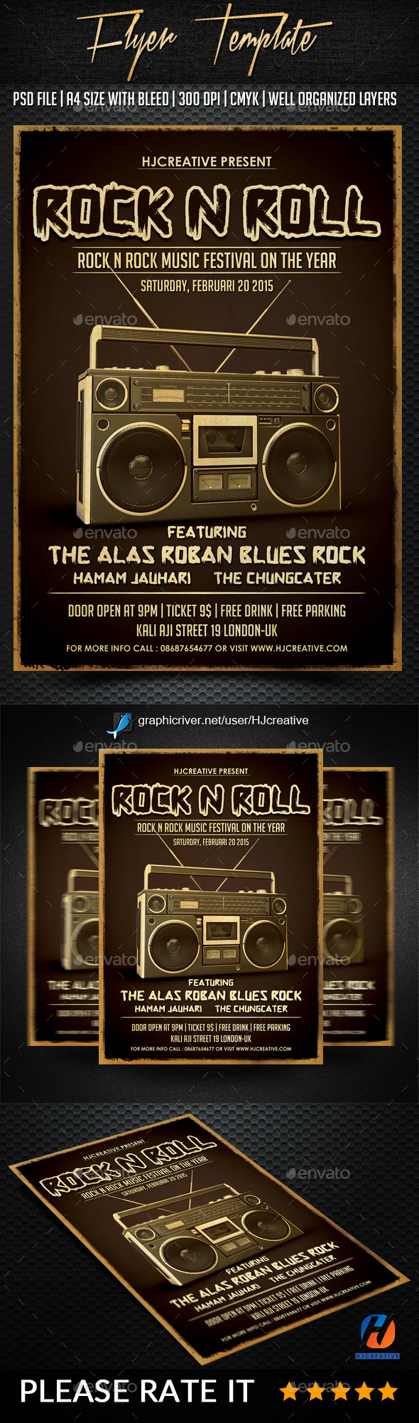 GraphicRiver Rock n Roll Poster Flyer Vol 1 10189793 GraphicRiver Rock n Roll Poster Flyer Vol 1 10189793