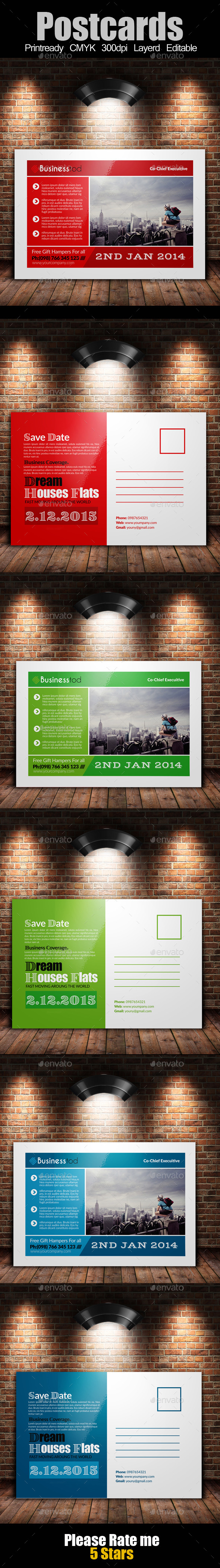 GraphicRiver Multi Use Business Post Cards 10190154 GraphicRiver Multi Use Business Post Cards 10190154