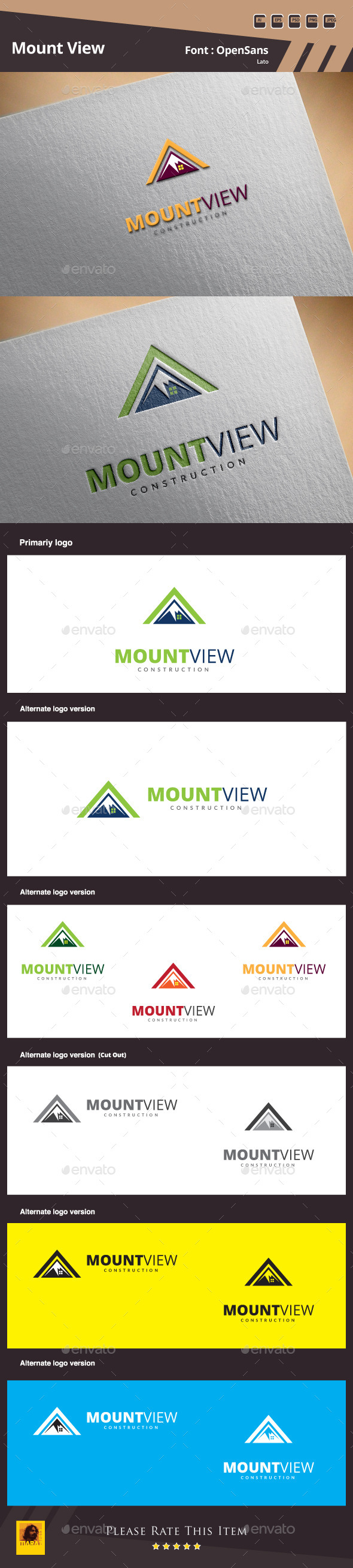 GraphicRiver Mount View Logo Template 10190372 GraphicRiver Mount View Logo Template 10190372