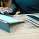 Man Working With Notebook In The Park - 282