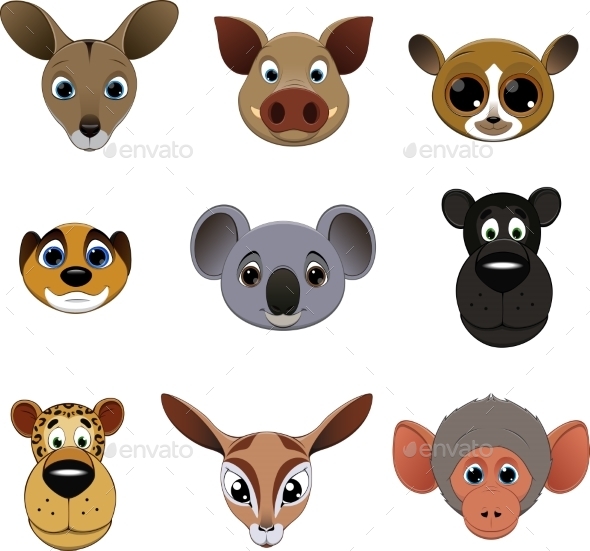 Colorful Exotic Animals Collection Colorful Exotic Animals Collection