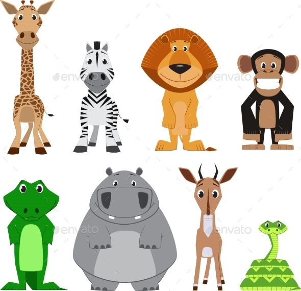Colorful Exotic Animals Collection Colorful Exotic Animals Collection