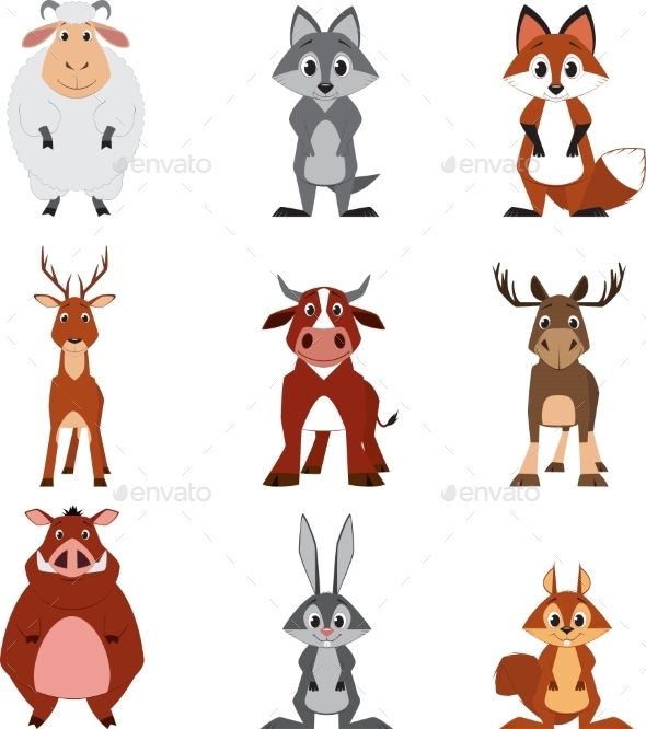 GraphicRiver Colorful Exotic Animals Collection 10192127 GraphicRiver Colorful Exotic Animals Collection 10192127