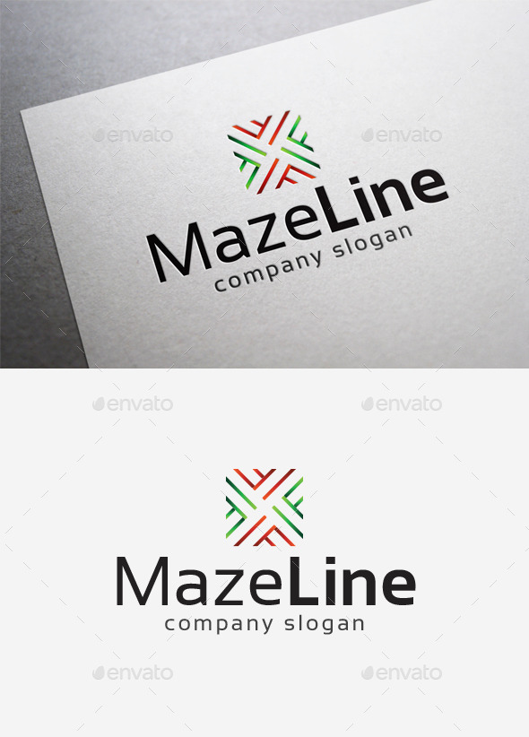 Maze Line Logo Maze Line Logo