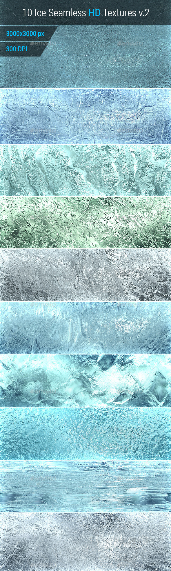 Ice Seamless and Tileable Background Texture v.2 Ice Seamless and Tileable Background Texture v.2