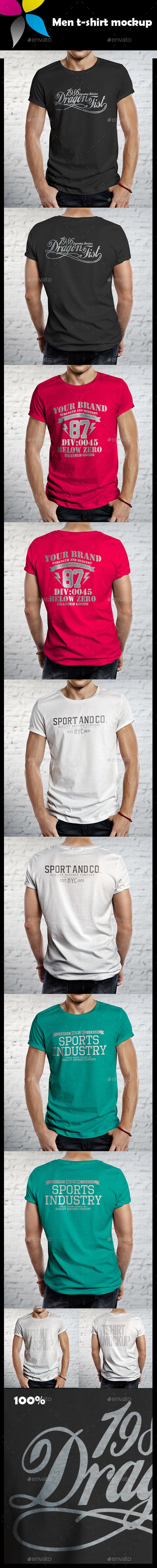 Men T-Shirt Mockup Men T-Shirt Mockup
