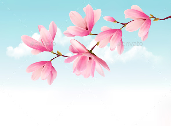 GraphicRiver Valentine Background with Pink Flowers 10195754 GraphicRiver Valentine Background with Pink Flowers 10195754
