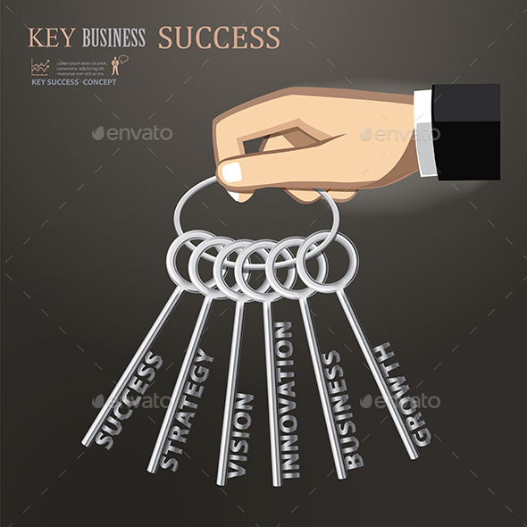 Hand Holding Keys for Business Success Hand Holding Keys for Business Success