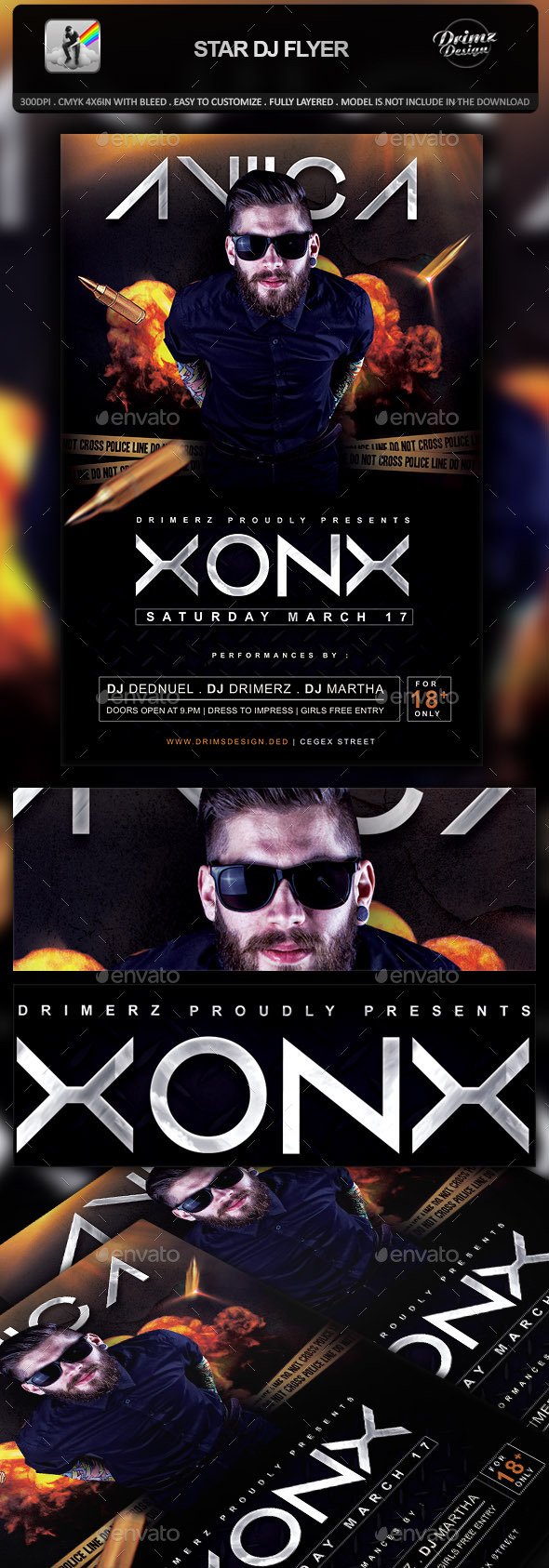 GraphicRiver Star DJ Flyer 10197165 GraphicRiver Star DJ Flyer 10197165