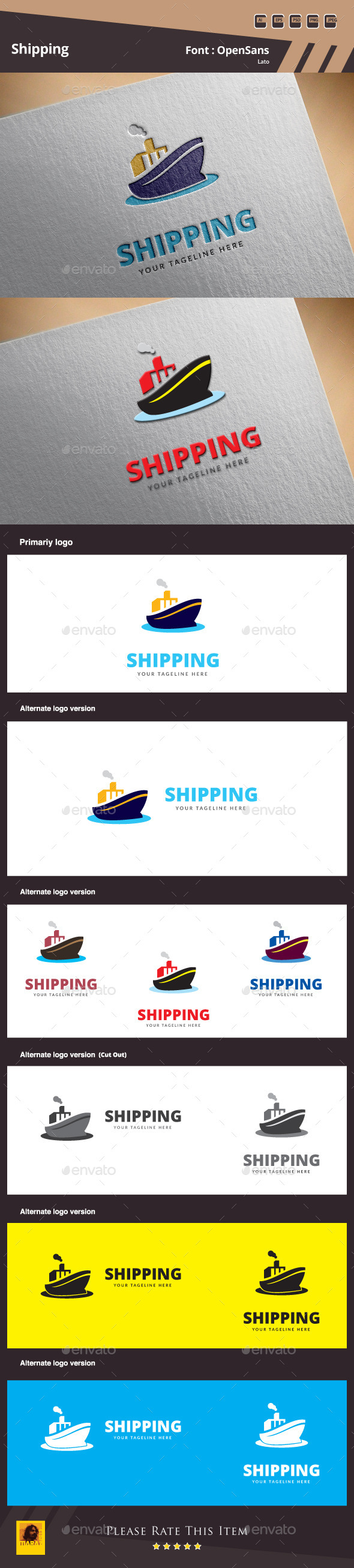 GraphicRiver Shipping Logo Template 10198070 GraphicRiver Shipping Logo Template 10198070