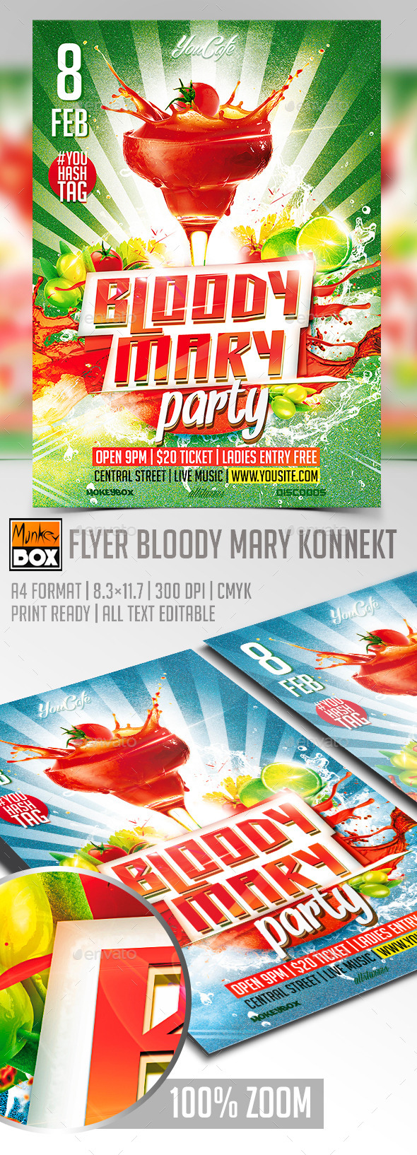 GraphicRiver Flyer Bloody Mary Konnekt 10198081 GraphicRiver Flyer Bloody Mary Konnekt 10198081