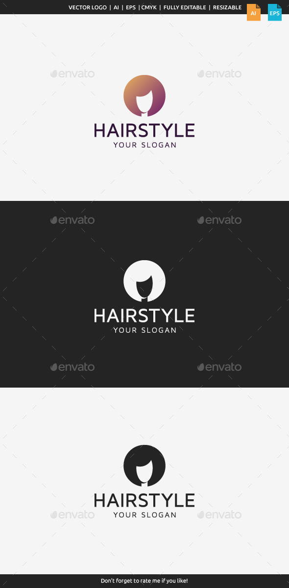 GraphicRiver Hairstyle Logo 10198502 GraphicRiver Hairstyle Logo 10198502