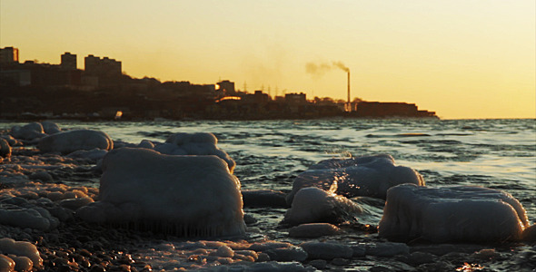 Winter Sea and the City Winter Sea and the City