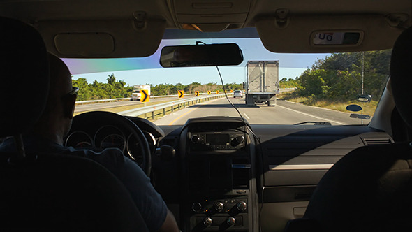 Driving Car On Road Driving Car On Road
