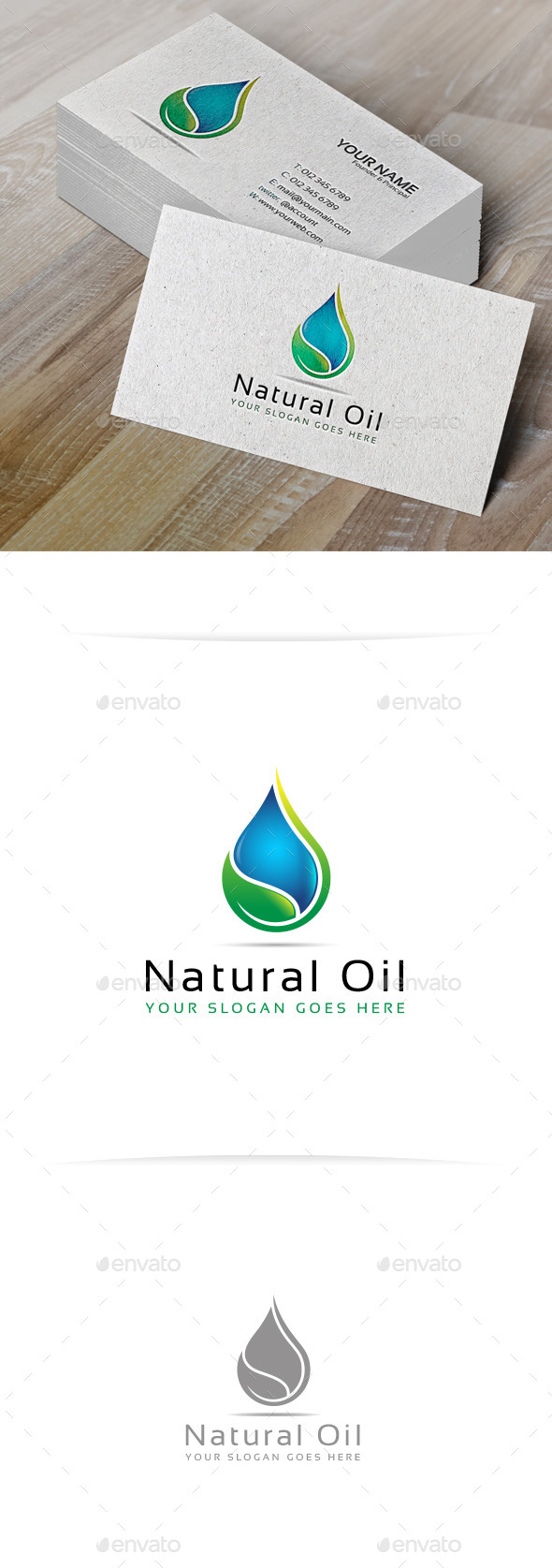 Natural Oil Logo Template (Nature)