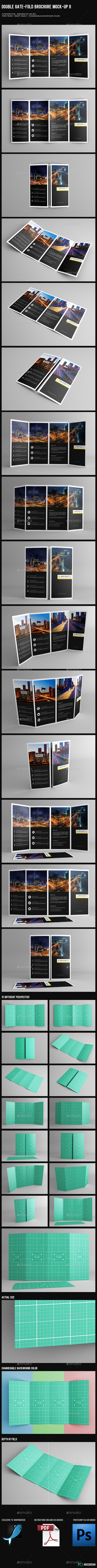 GraphicRiver Double Gate-Fold Brochure Mock-Up II 10159444 GraphicRiver Double Gate-Fold Brochure Mock-Up II 10159444