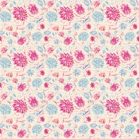 Vintage Watercolor Pattern Vintage Watercolor Pattern