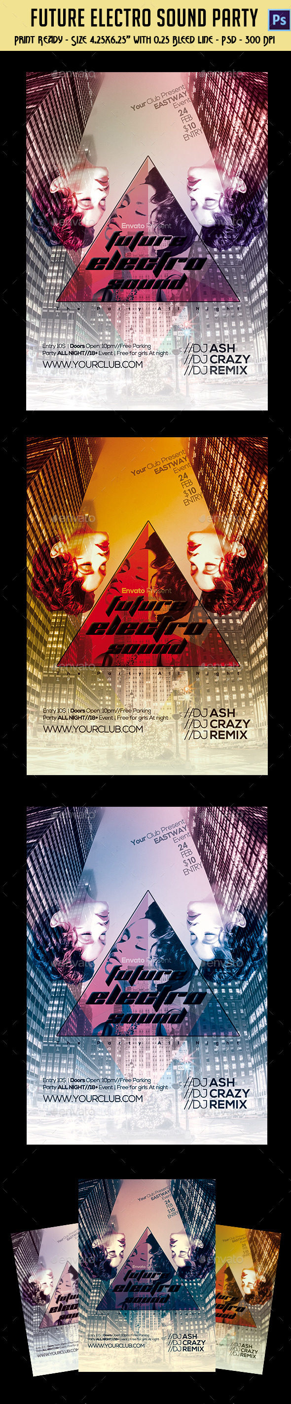Future Electro Sounds Party Flyer Future Electro Sounds Party Flyer