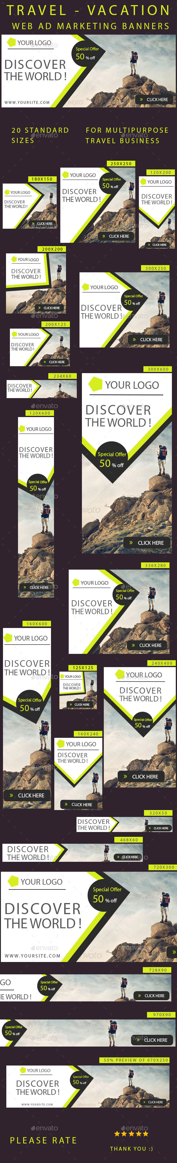 GraphicRiver Travel Banners 10203374 GraphicRiver Travel Banners 10203374