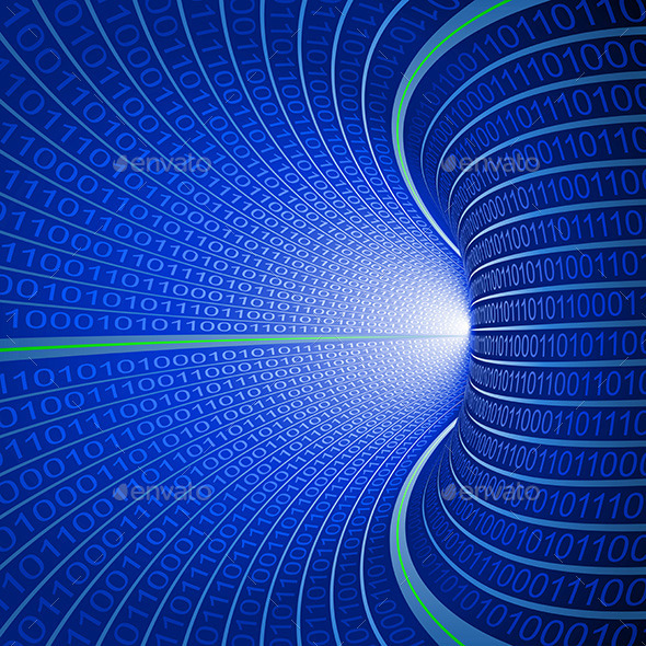 GraphicRiver Binary Tunnel 10204453 GraphicRiver Binary Tunnel 10204453