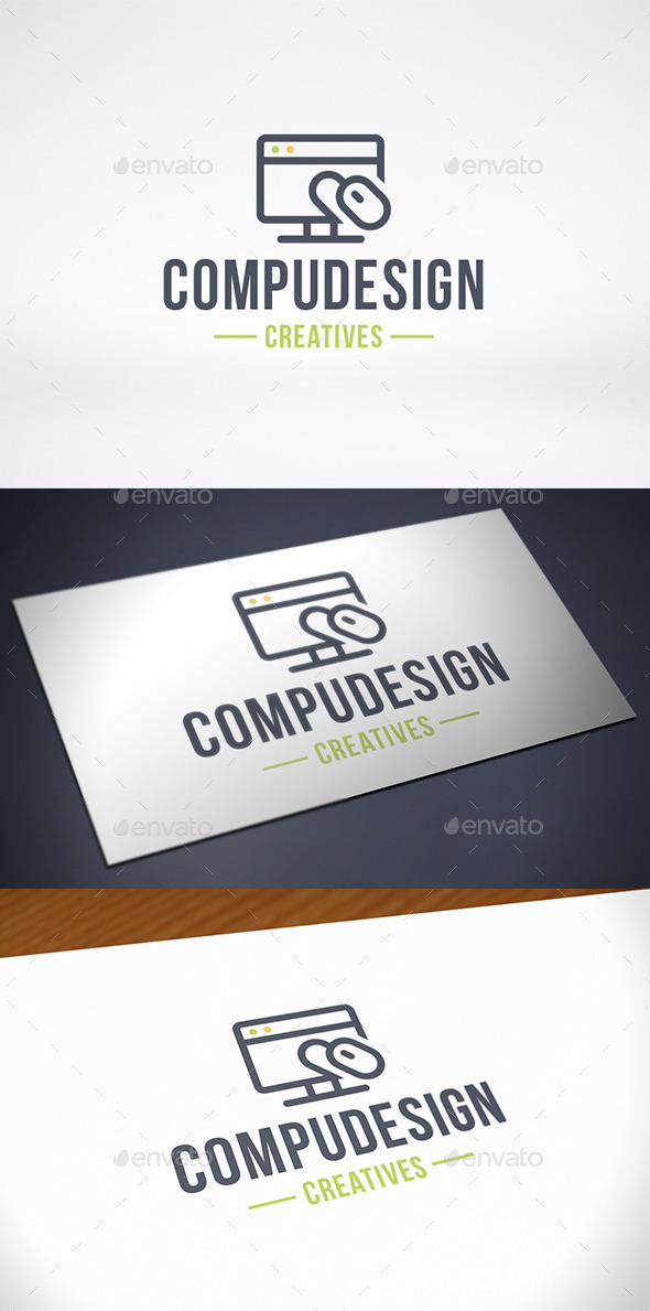 Computer Design Logo Template (Objects)