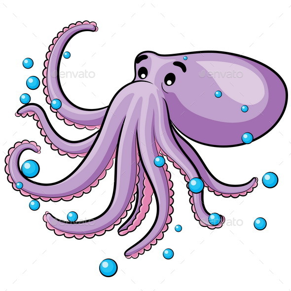 GraphicRiver Octopus Cartoon 10205283 GraphicRiver Octopus Cartoon 10205283