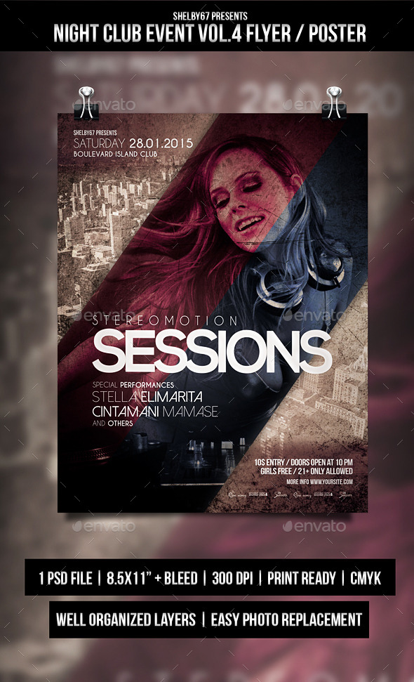 GraphicRiver Night Club Event Flyer Poster Vol.4 10205430 GraphicRiver Night Club Event Flyer Poster Vol.4 10205430