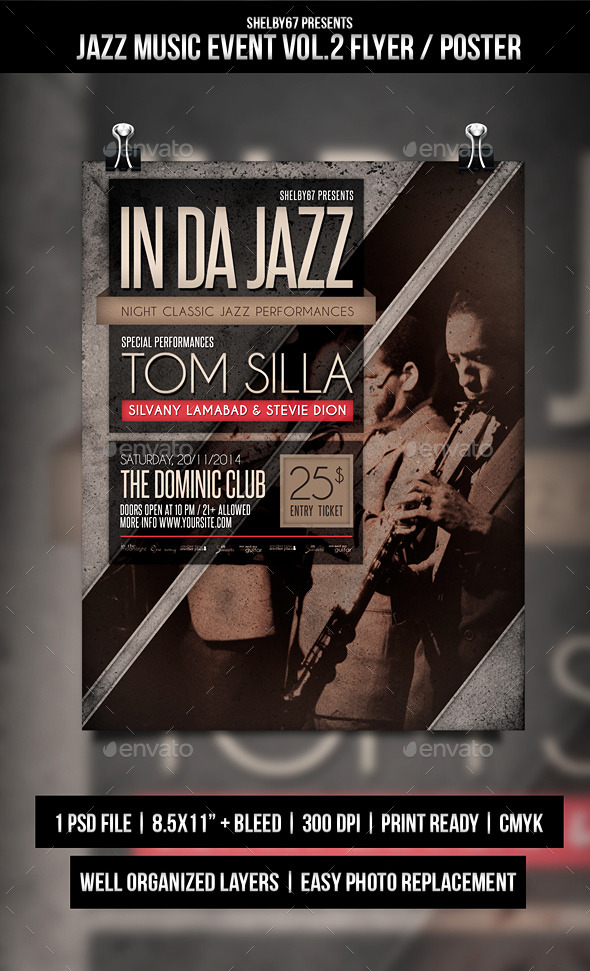 GraphicRiver Jazz Music Event Flyer Poster Vol.2 10206102 GraphicRiver Jazz Music Event Flyer Poster Vol.2 10206102
