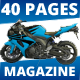 40 Pages A4 MotoRider Racing Magazine Template 40 Pages A4 MotoRider Racing Magazine Template - GraphicRiver Item for Sale