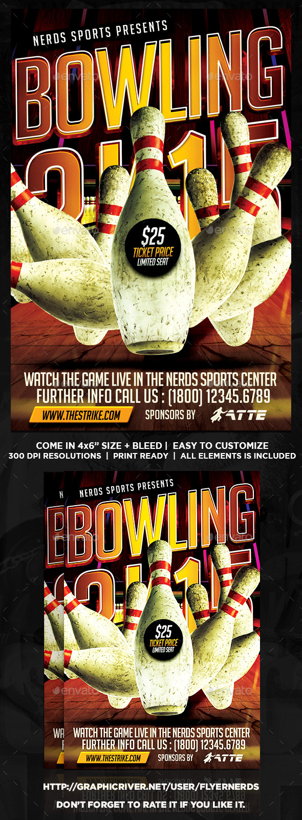 GraphicRiver Bowling 2K15 Championships Sports Flyer 10206940 GraphicRiver Bowling 2K15 Championships Sports Flyer 10206940