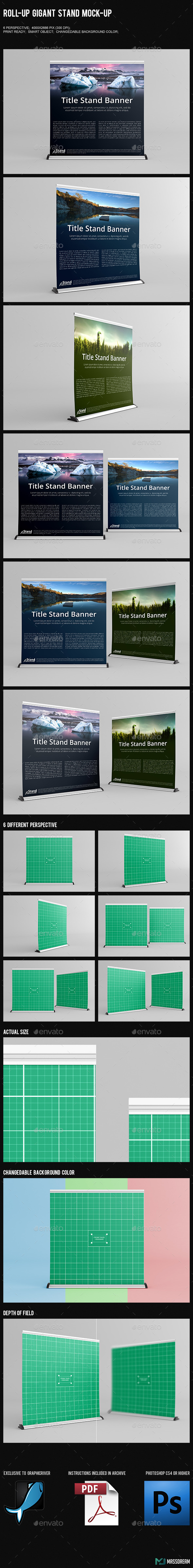 Roll-Up Gigant Stand Mock-Up Roll-Up Gigant Stand Mock-Up