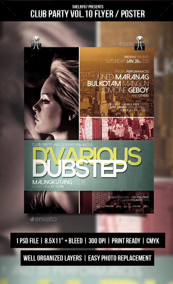 Club Party Flyer Poster Vol.10 Club Party Flyer Poster Vol.10