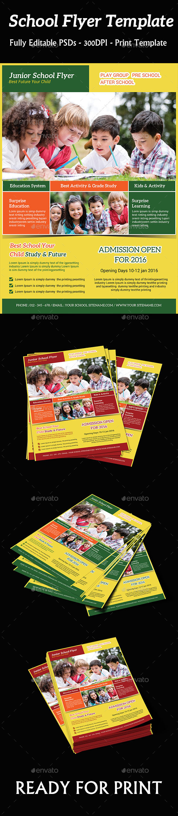 GraphicRiver Kids School Flyer 10213893 GraphicRiver Kids School Flyer 10213893