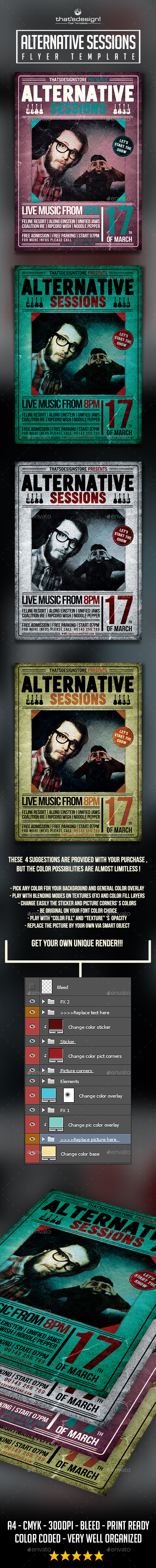 GraphicRiver Alternative sessions Flyer Template 10214229 GraphicRiver Alternative sessions Flyer Template 10214229