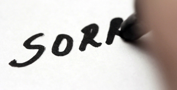 Handwriting Sorry Handwriting Sorry
