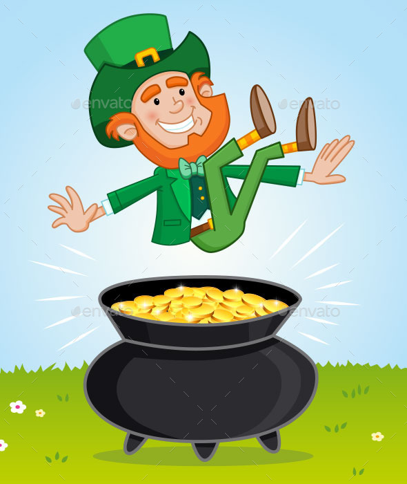 GraphicRiver Leprechaun and His Pot of Gold 10216765 GraphicRiver Leprechaun and His Pot of Gold 10216765