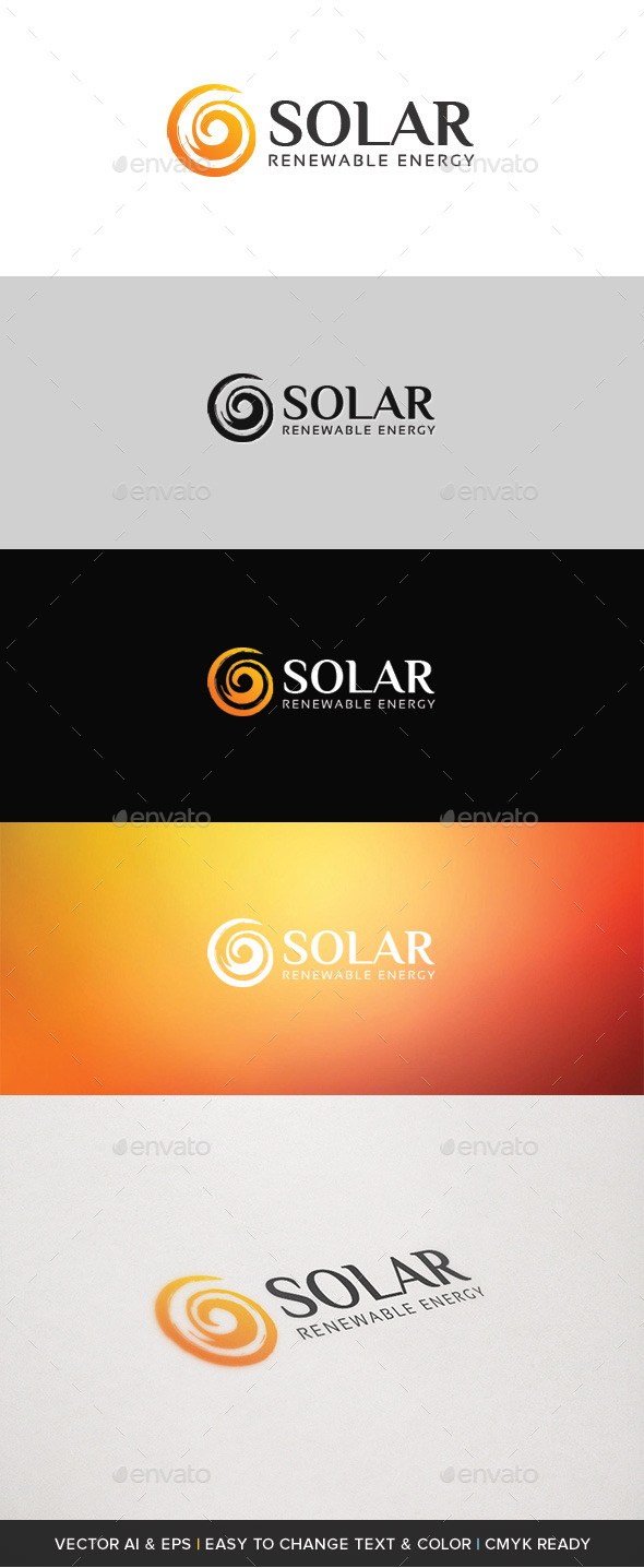 Solar Energy Logo (Vector)