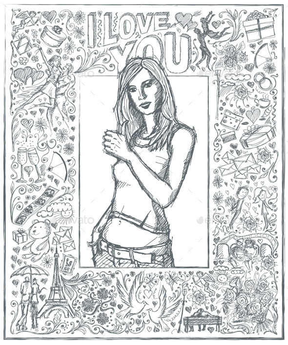 GraphicRiver Love Story Sketch 10223806 GraphicRiver Love Story Sketch 10223806