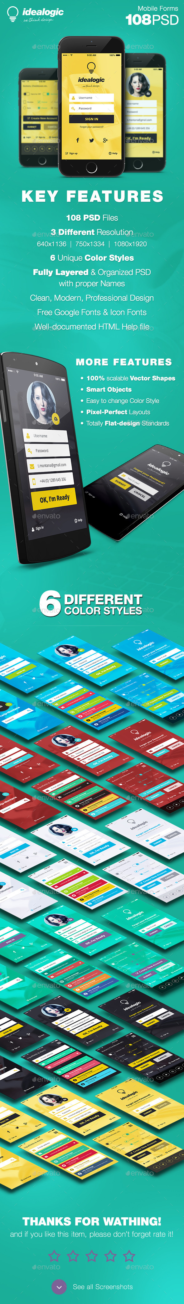 GraphicRiver Idealogic Mobile Forms 10224695 GraphicRiver Idealogic Mobile Forms 10224695
